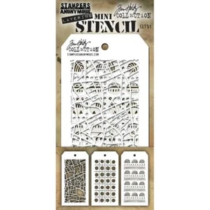 Tim Holtz Mini Plantilla de capas ~ SET 51 ~ THMST051 ~ Stampers Anónimos - Imagen 1 de 1