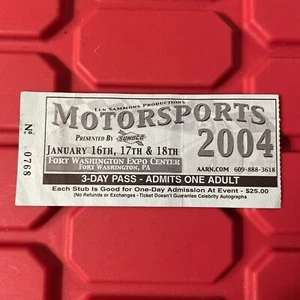Boleto de colección 2004 Motorsports Fort Washington Expo Center Pennsylvania - Imagen 1 de 2