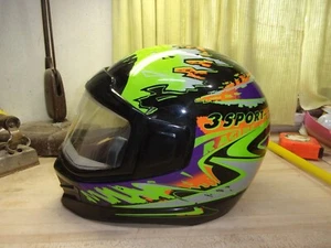 Vtg. Bieffe 3 Sport GR1400 58 Medium Motorcycle Racing Helmet Italy FREE SHIPPIN - Bild 1 von 20
