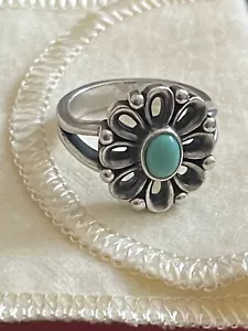 Anillo de flores turquesa James Avery plata esterlina de Flores - Imagen 1 de 6