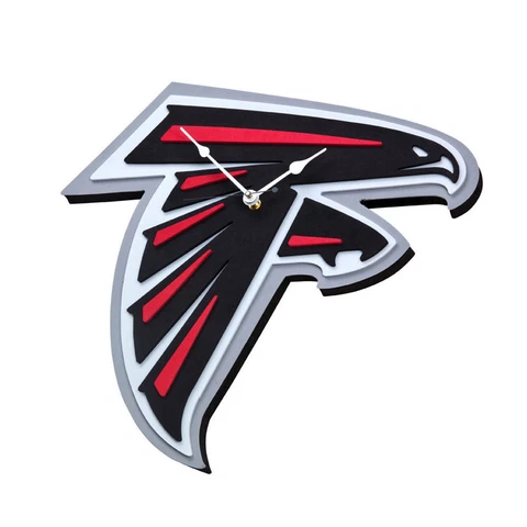 Foam Fanatics NFL Atlanta Falcons 3-D Foam Wall Clock Home Office decor Cover