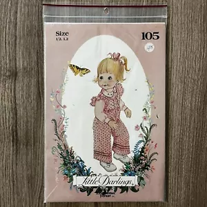 Sewing Pattern #105 LITTLE DARLINGS Enchanted Forest Girl's Jumpsuit & Blouse 2T - Picture 1 of 5