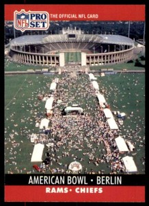 1990 Pro Set American Bowl: Berlin Los Angeles Rams/Kansas City Chiefs #782