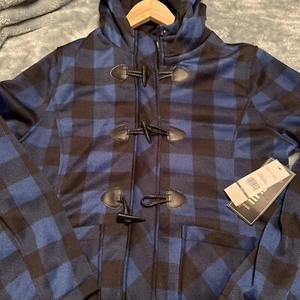 Big Chill Women's Blue Zip Hooded Long Sleeve Pocketed Peacoat Size XL NWT - Picture 1 of 7