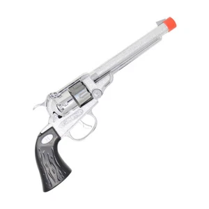 Roll Shot Cap Gun Replica Diecast Western Pistol Revolver Cowboy Prop Toy REV - Picture 1 of 4