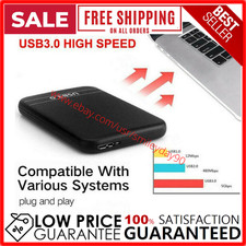 2.5'' 6TB External Hard Disk Drive USB 3.0 Data Transfer HDD Box Case Black #HOT