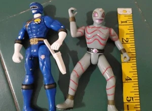 Vintage 1990’s Power Ranger Action Figures Lot of 2 Bad Guy And Blue Shark Ran - Bild 1 von 4