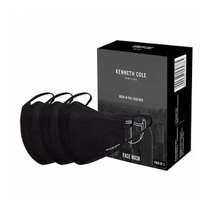 Kenneth Cole Respiratore Lavabile Cotone Maschera Viso 6 Strati Protezione Confezione da 3 - Foto 1 di 5