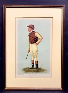 Impresión George Barrett Vanity Fair Jockey original por Lib Mount enmarcada 1903 - Imagen 1 de 4