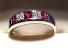 18 k Gold Ruby & Diamond Ring Size 7 Pre-owned Beautiful! Appraised $2259