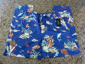 Polo RALPH LAUREN Pants Lounge Sleepwear Polo Bear Diving Ocean Men's Medium/XL - Picture 1 of 7