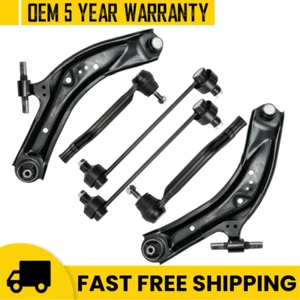6pc Front Lower Control Arms Sway Bar Tie Rod for 2014-2018 Nissan Rogue Qashqai - Picture 1 of 9