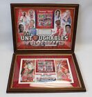 Pair of Collectable FRAMED Mint ARSENAL FOOTBALL STAMPS - F04
