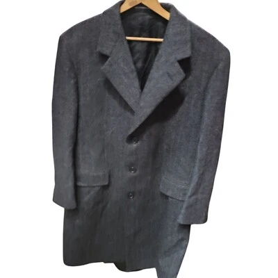 VTG London Fog Wool Overcoat Trench Coat Made In  The Dominican Republic 42R - Image 1 of 4