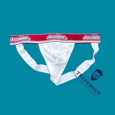 aussieBum Men white Modal Wonderjock jock strap jockstraps underwear size M L XL - Image 1 of 3
