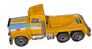 Vintage 1981 Matchbox Peterbilt Yellow PACE Truck Diecast 1:80 SemiTrailer Loose - Picture 1 of 5