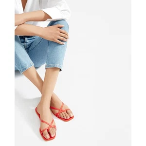 Everlane The Strappy Sandal in Red Size 8.5 - Picture 1 of 7