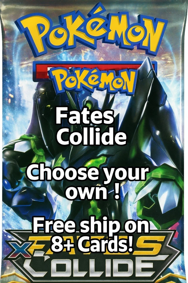 POKEMON XY Fates Collide Singles -  CHOOSE YOUR OWN! - LP - Free Ship 8+ Cards - Image 1 of 1