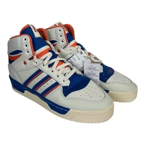 ADIDAS ATTITUDE Hi NY - New York Knicks Mets Islanders White Blue Orange US 10.5 - Picture 1 of 12