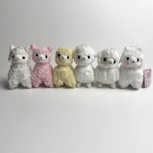 *Damaged Lot of 6* AMUSE 12cm Alpacasso Arpakasso Alpaca Plush Japan - Picture 1 of 2