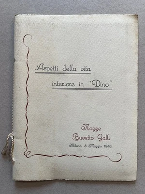 T) Libretto militare Milano 1948 nozze Busetto morte 1944 Gualdo Tadino CIL - Imagen 1 de 4