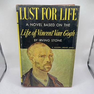 Irving Stone - Lust for Life  First Modern Library Edition 1939 - Dust Jacket - Image 1 of 4