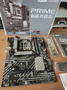 Carte mère ASUS PRIME B660-PLUS D4 ⚠️⚠️ For shield Bent pins - pin tordus ⚠️⚠️ - Afbeelding 1 van 5