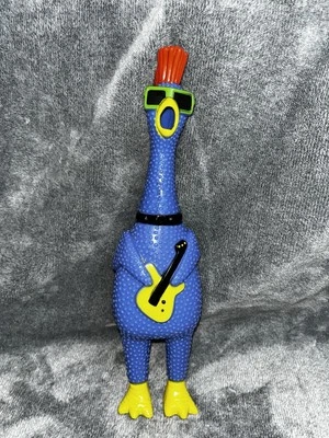 Rock N' Roll Chicken Ja-Ru Squawkin' Chik'N Noise Maker Guitar Squeak Squeezable - Image 1 of 4