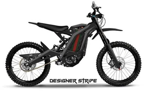 Battery Graphics for Sur-Ron Light Bee Surron Wrap Sticker Gucci Designer Black - Picture 1 of 2