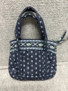 Vera Bradley Small Teeny Paddy Handbag Retired Seaport Navy pattern - Picture 1 of 8