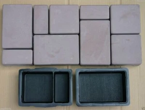 Schalungsformen für Altstadtpflaster 10 St. (5+5) Gießformen, Betonsteine - Bild 1 von 5