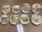 8 X Wedgwood Country Connections Plates Heavy Work Horses & Steam Engines
