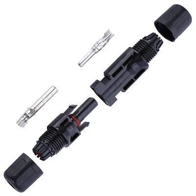 Lote de conectores de cable de cable M/F macho hembra impermeable panel solar Foto 1 de 4