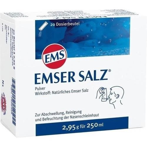 SIDROGA GESELLSCHAFT FÜR GESUNDHEITSPRODUKTE MBH EMSER SALZ BEUTEL Pulver 20St SIEMENS 7522428