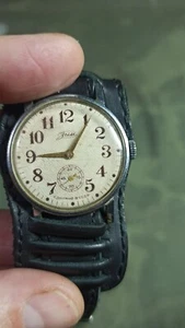 wrist watch Zim 16 ruby ​​stones with leather strap. - Picture 1 of 6