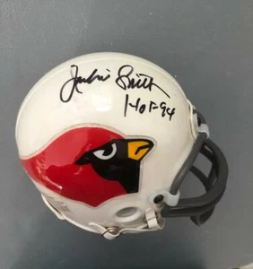 Mini Casco Jackie Smith Firmado HOF 94 Riddell Throwback Certificado de Autenticidad por Dave Jackson - Imagen 1 de 1