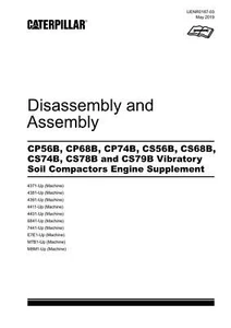 Caterpillar CS56B CS68B CS74B Compactor Engine Suppl Disass Assem Service Manual - Imagen 1 de 1