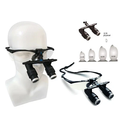 Lupa binocular de ampliação dental 4.0X/5.0X/6.0X/6.5X lupa médica FD-501K - Imagem 1 de 4