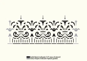 Lace Frame Ornaments Stencil Vintage Template Crafts Cardmaking Furniture LA35 - Picture 1 of 8