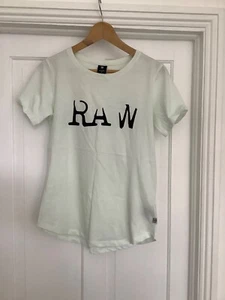 BNWT G-STAR RAW Ladies Graphic T-Shirt Light Green Medium - Picture 1 of 13