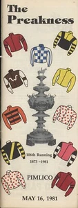 1981 Horse Racing Program Preakness Program Picture Of The triple Crown Winners - Picture 1 of 5