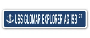 USS GLOMAR EXPLORER AG 193 Straßenschild US Marine Schiff Veteran Seemann Geschenk - Bild 1 von 15