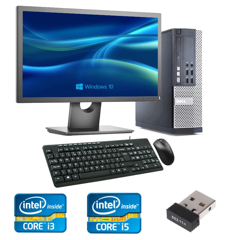 SCHNELLER GÜNSTIGER WLAN CORE i5-4570 WIN 10 PC DESKTOP COMPUTER KOMPLETTES PAKET TFT 8 GB - Bild 1 von 1