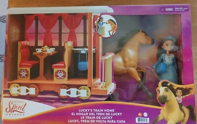 Spirit Untamed: Lucky's Train Home Juego de Mattel & Dreamworks, Nuevo y Sellado Foto 1 de 4