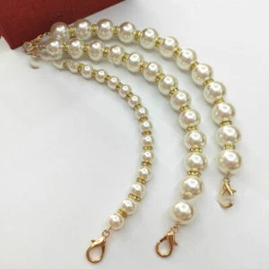Bolso de perlas Correa Asas de cinturón Cadena para mujer Bolso de mano Correa Bolso Accesorios ' - Imagen 1 de 15