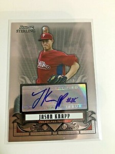 F75752 2008 Bowman Sterling Prospects #JK Jason Knapp AUTO Phillies