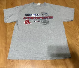 Vintage MLB Boston Red Sox 2004 World Series Grafik T-Shirt Größe Large gebraucht Vintage - Bild 1 von 9