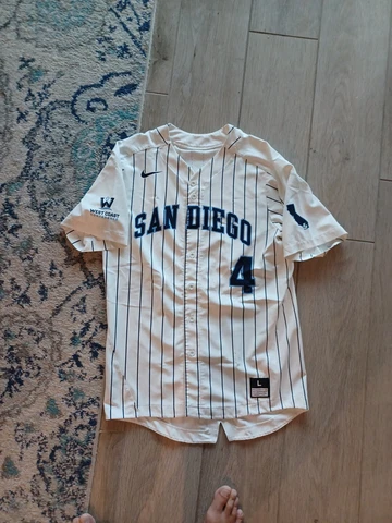 San Diego Toreros Nike Team Game Jersey - Baseball Men's Sz LARGE #4 TEAM ISSUED Cover