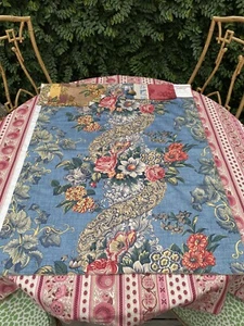 Brunschwig & Fils Mon Amie Cleo Cotton Floral Chintz Sample Fabric 27”x34” - Picture 1 of 7
