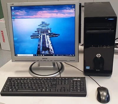 HP Pro3500, Intel I5 3.2GHz, Ram 4GB 1600MHz, hdd SSD 120GB + monitor 19" + Keyb - Immagine 1 di 3